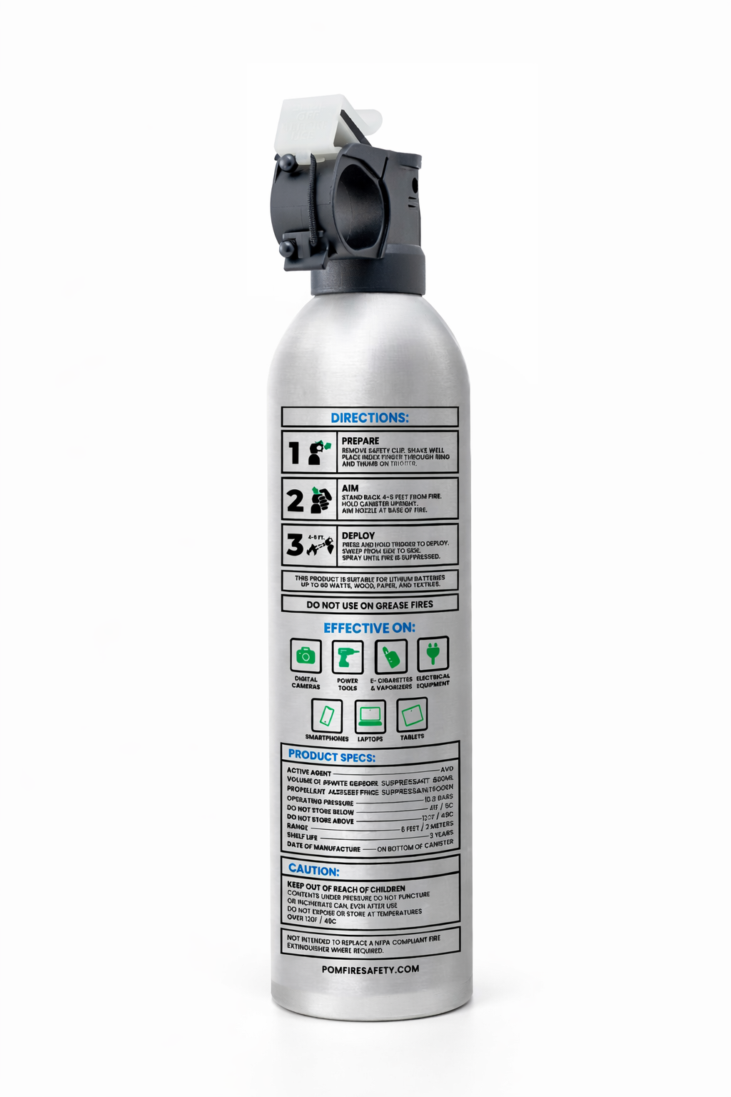 POM AVD® Spray - Lithium Fire Suppressant