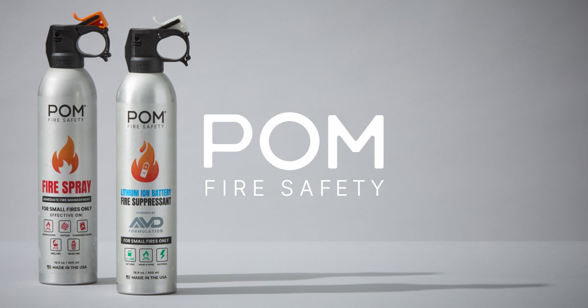 Pom Safe Fire Suppression for Home, Kitchen & Lithium Fires | POM Fire Safety